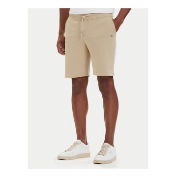 Pantaloni scurti sport Barbati -  Bej - bumbac si poliester reciclat