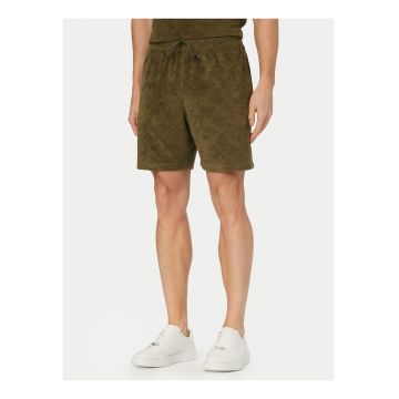 Pantaloni scurti sport Barbati -  verde - bumbac/poliester - croiala regular fit