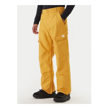Pantaloni snowboard barbati -  galben - material reciclat - impermeabili -