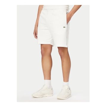 Pantaloni sport barbati -  alb - bumbac - croiala regular fit