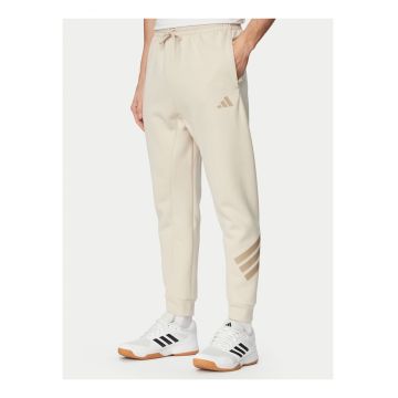 Pantaloni sport barbati -  bej - bumbac - 67% poliester reciclat