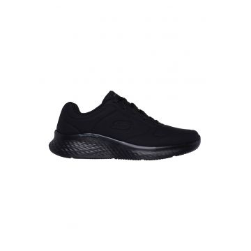 Pantofi sport din piele ecologica cu detalii texturate - Negru