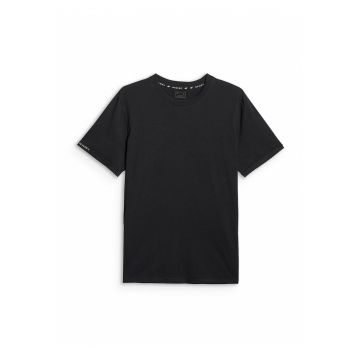Tricou barbati  negru - regular - din bumbac