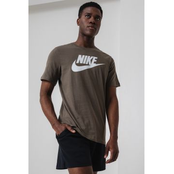 Tricou cu imprimeu logo Icon Futura - Kaki inchis