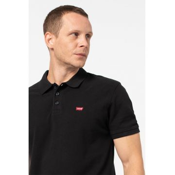 Tricou polo din bumbac Housemark - Negru