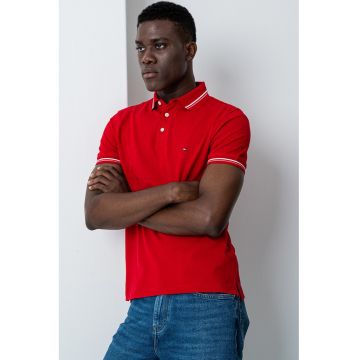 Tricou polo slim fit - Rosu
