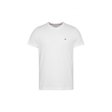 Tricou slim fit de bumbac - Alb
