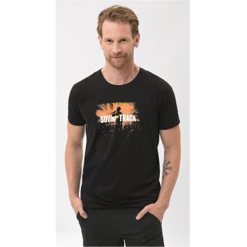 Tricou  T-Festival pentru barbati - negru - Negru