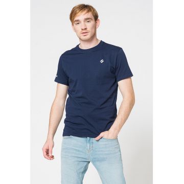 Tricou cu decolteu rotund si imprimeu logo