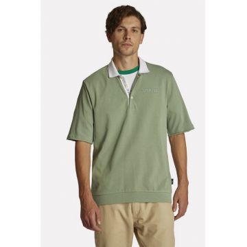 Tricou polo de bumbac cu logo brodat