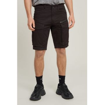 Bermude cargo slim fit Rovic - Negru