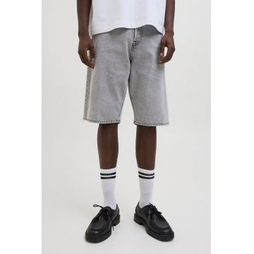 Bermude din denim - Gri deschis