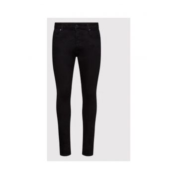 Blugi barbatesti -  super skinny - negru - bumbac reciclat -