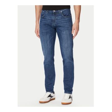 Blugi barbati -  albastru - slim fit - conici - bumbac