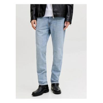 Blugi barbati CLARK - cu talie medie si croiala Regular fit - Albastru deschis - W31 L32