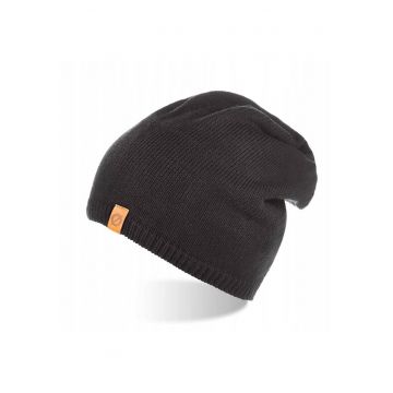 Caciula pentru barbati - Brodrene - Acril - 56-60 cm - Negru