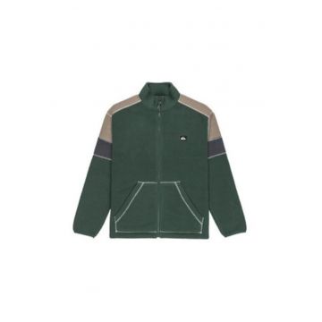 Geaca barbati -  verde - poliester - maneca lunga - fermoar -