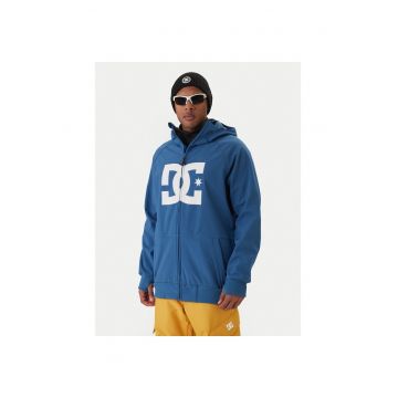 Geaca snowboard barbati -  poliester - fermoar - albastru