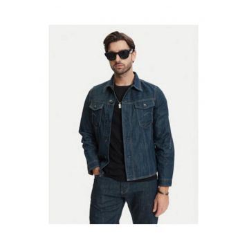 Jacheta din denim barbati -  bleumarin - bumbac - maneca lunga - regular fit