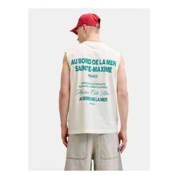 Maiou barbati -  alb - bumbac