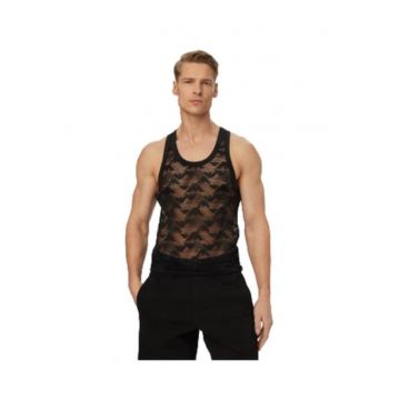Maiou Barbati -  Negru - material elastic - casual