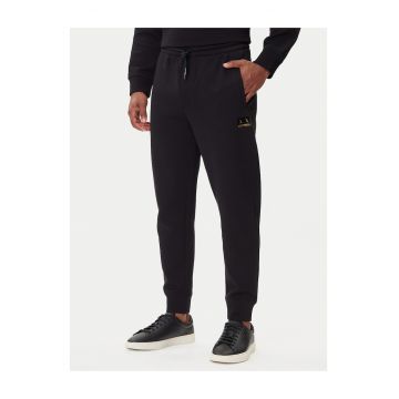 Pantaloni de trening Barbati -  slim fit - negru - bumbac