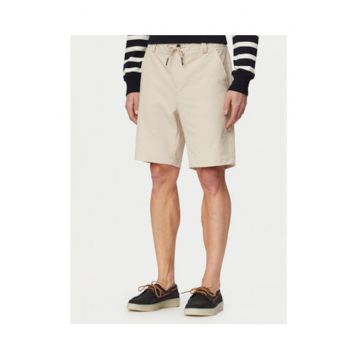Pantaloni scurti barbati -  bej - material textil - casual