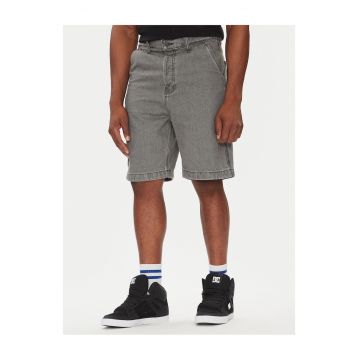 Pantaloni scurti barbati -  bumbac - gri - denim -