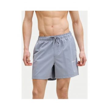 Pantaloni scurti de baie barbati -  albastru - poliester reciclat - croiala regular fit