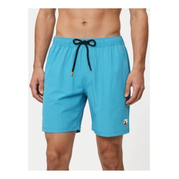 Pantaloni scurti de baie barbati -  albastru - poliester reciclat/elastan