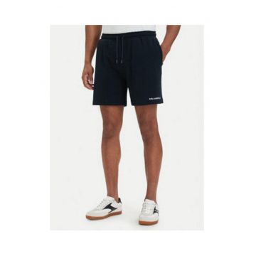 Pantaloni scurti de baie barbati -  bleumarin - bumbac - croiala regular