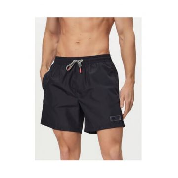 Pantaloni scurti de baie barbati -  bleumarin - poliester - imprimeu uni