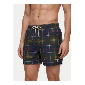 Pantaloni scurti de baie barbati -  carouri - multicolor - poliester