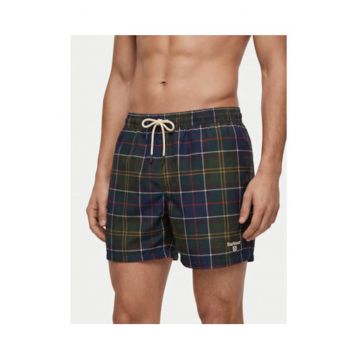 Pantaloni scurti de baie barbati -  carouri - multicolor - poliester