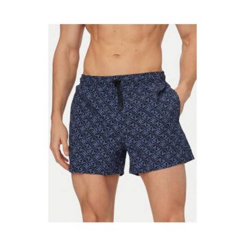 Pantaloni scurti de baie barbati -  Emporio Armani - uscare rapida - poliester - Bleumarin