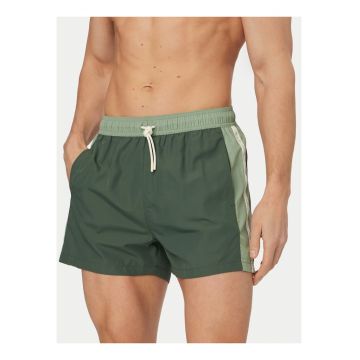Pantaloni scurti de baie barbati -  Emporio Armani - verde - uscare rapida - poliester