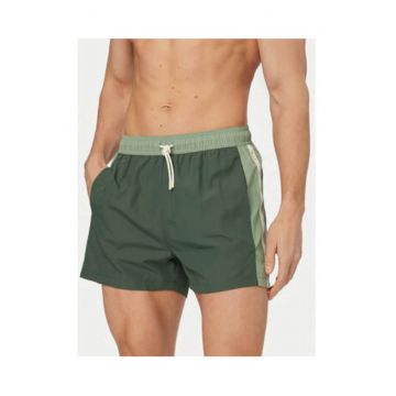 Pantaloni scurti de baie barbati -  Emporio Armani - verde - uscare rapida - poliester