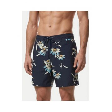 Pantaloni scurti de baie barbati -  floral - multicolor - material poliester reciclat