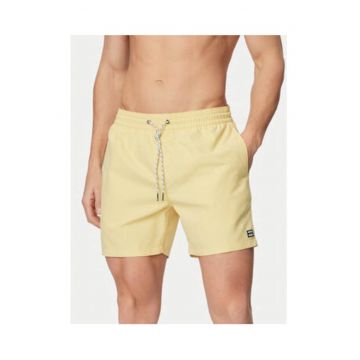 Pantaloni scurti de baie barbati -  galben - poliester