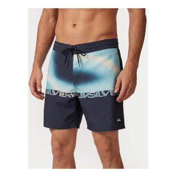 Pantaloni scurti de baie barbati -  multicolor - imprimeu - poliester reciclat