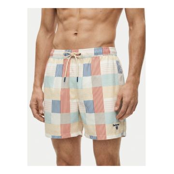 Pantaloni scurti de baie barbati -  multicolor - poliester - croiala regular