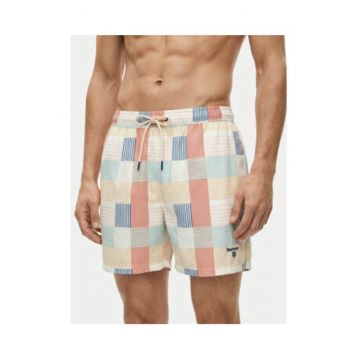 Pantaloni scurti de baie barbati -  multicolor - poliester - croiala regular