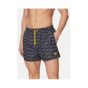 Pantaloni scurti de baie barbati -  multicolor - poliester - imprimeu logo