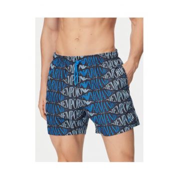 Pantaloni scurti de baie barbati -  multicolor - poliester - imprimeu logo