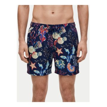 Pantaloni scurti de baie barbati -  multicolor - poliester reciclat