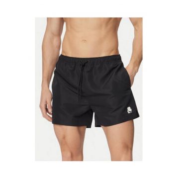 Pantaloni scurti de baie barbati -  negru - poliester - croiala Regular Fit