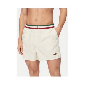Pantaloni scurti de baie barbati -  poliester - Alb