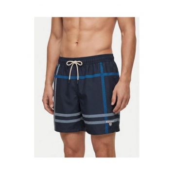 Pantaloni scurti de baie barbati -  poliester - croiala regular - Albastru