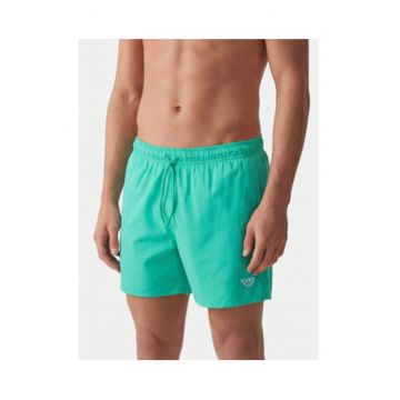 Pantaloni scurti de baie barbati -  poliester - croiala regular fit - Verde