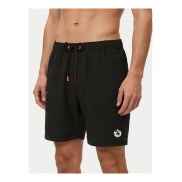 Pantaloni scurti de baie barbati -  poliester reciclat/elastan - Negru